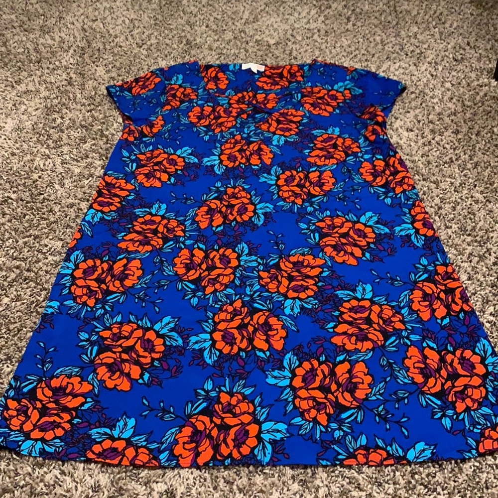 Blue Floral GB Dress *Last Chance